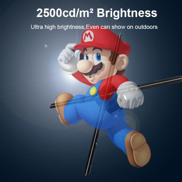 Top Quality 3d Hologram Fan  65cm Advertising Wall 3d Holographic Fan 3d Hologram Projector