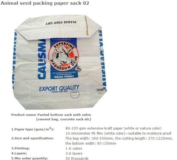 Brown kraft packing paper bag, BBQ fuel packing bag, Animal seed packing paper sack, CHARCOAL, ANIMAL FEED, DEXTROSE, ME