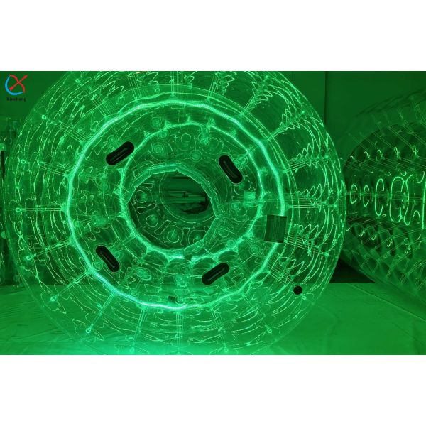 Factory LED Light PVC Roller Tube Roller Ball Game Inflatable Body Zorb Ball