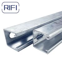 1 5 8 Canais de estiramento de aço sólido galvanizado Unistrut 20ft e suportes de canais de estiramento