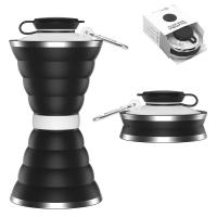 Bouteilles d'eau pliables en silicone super fines, pliables, sans BPA, 500 ml