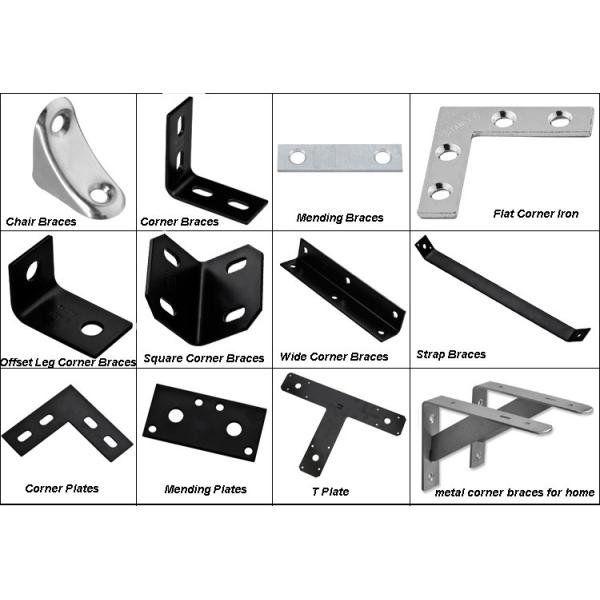 Структура Треугольная скобка из нержавеющей стали Слоты углового шкафа Висячая скобка