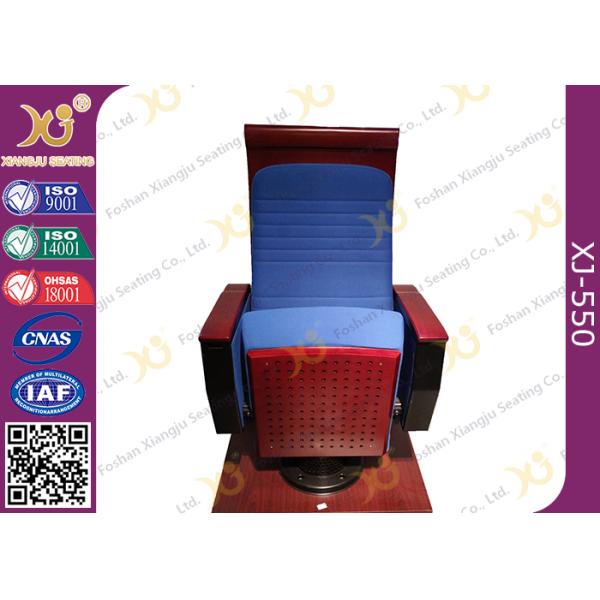 Custom Wood High Back Church Hall Chairs Soft Padded For Pastor / Minister