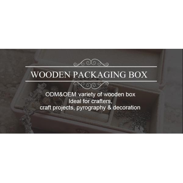 Latest Popular Luxury Unfinished Wooden Treasure Gift Boxes for DIY Art Project Crafts