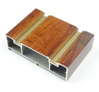 Le bois de la porte 6063 de garde-robe finissent les profils en aluminium d'équilibre