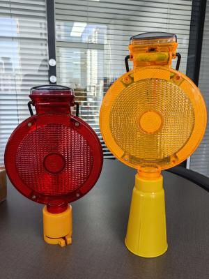 ABS Lens Super Bright LED Construction Solar Traffic Cone Warning Light Led Traffic Barricade Light