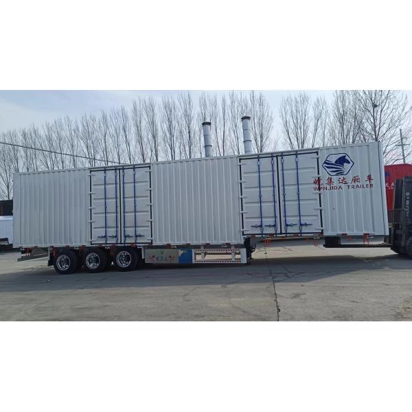 Steel Curtain Side Dry Truck Semi Trailer with Aluminum Wall and Optional 3 Axles