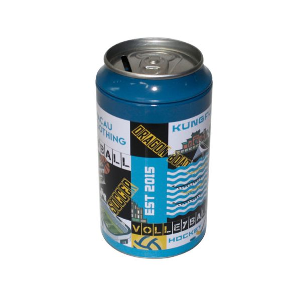 Custom Metal Pop Tin 150ml 250ml 450ml Aluminum Beverage Cans Tinplate Can with 202 Peel Back Foil Lid
