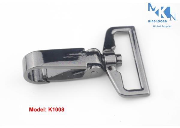 Plating Shiny Silver  Metal Snap Hook , Professional Swivel Clasp Hooks