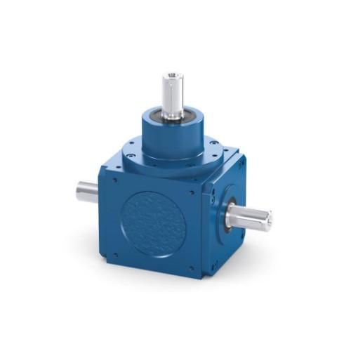 L Series Spiral Bevel Angular Gearbox With Solid Shaft With Key