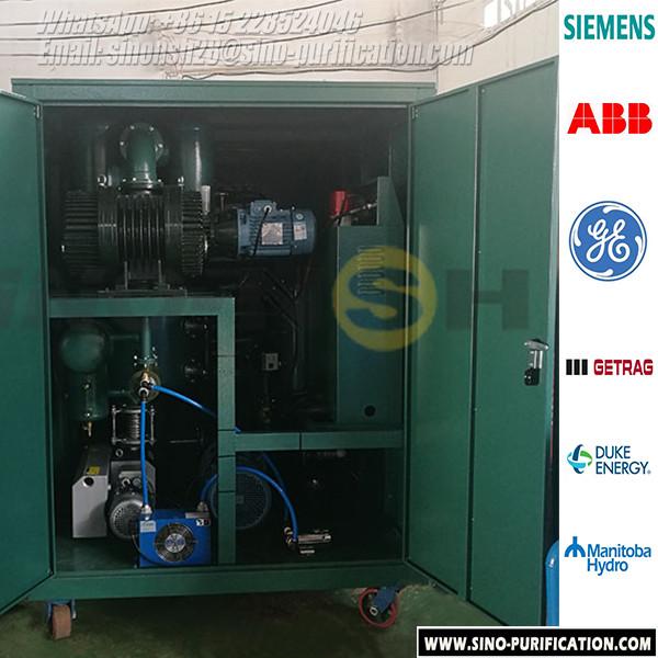 Rendement élevé personnalisable 6000LPH 69kW d'épurateur d'huile de transformateur de clôture en métal