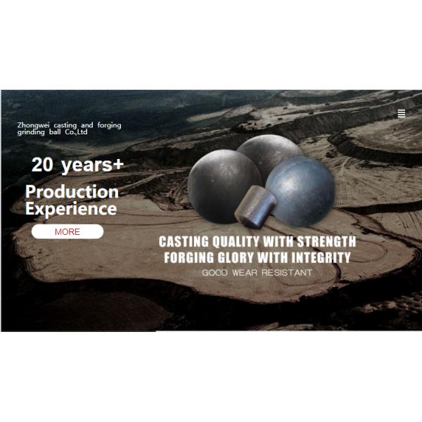 High Chrome Cast Steel Ball Iron Material For Cement Plant