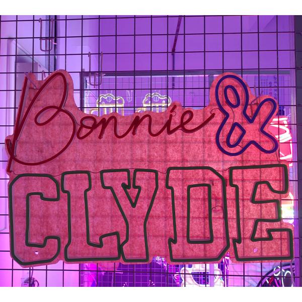 Любовник Bonnie&clyde поля неоновую вывеску дома спальни партии