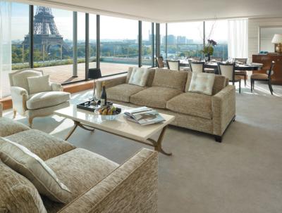 Fabric Sectional Hotel Lobby Furniture / Lobby Seating Furniture Soild Wood