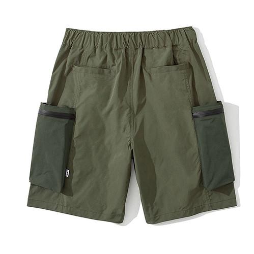 Summer Casual Men'S Shorts Loose Large Pocket Color Contrast Trend Pants