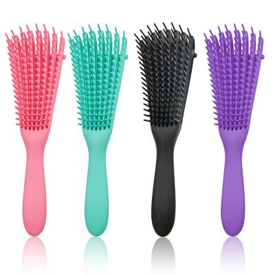 Escova de cabelo desembaraçável escova de cabelo de dentes de nylon ajustável