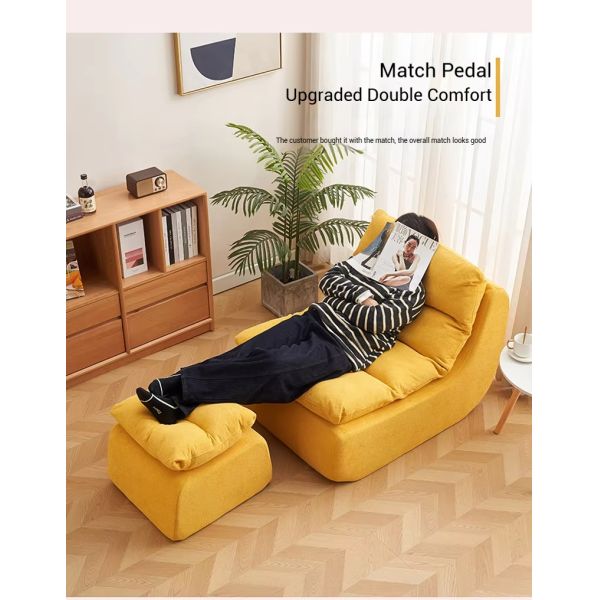 Wholesale Modern Living Room Backrest Cushion Lazy Lounge Recliner Sofa Chair Single Seat Bean Bag Sofa for Apartment Balcony