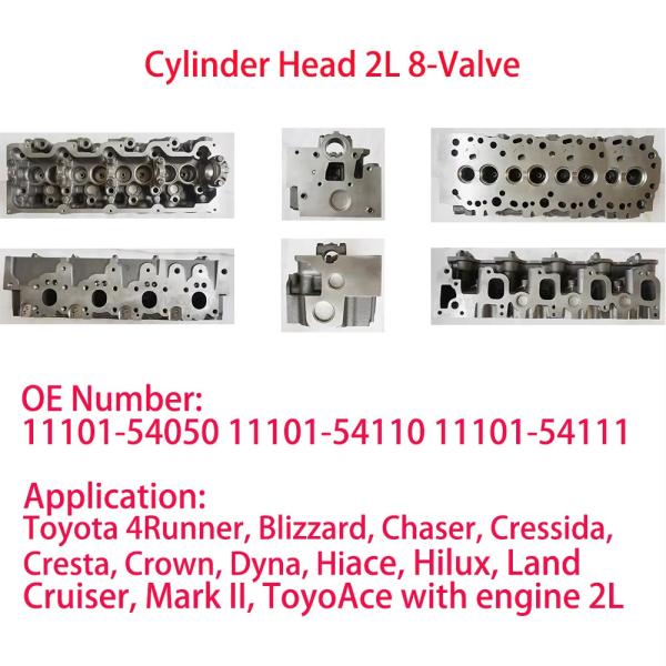 Toyota 1HDT 1HDFT Cylinder Heads For Coaster & Land Cruiser Toyota 1HZ 1KZTE 2L 2L-TE Cylinder Heads For 4Runner, Hiace, Hilux