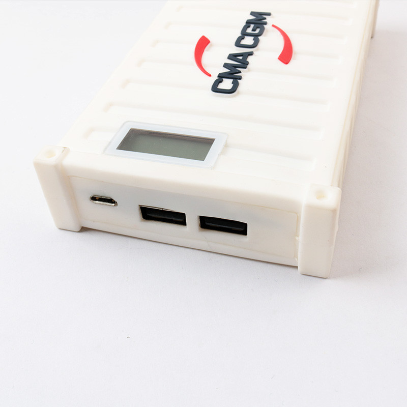 Подгонянный банк силы PVC 5000MAH 2800MAH сделанным с одним кабелем