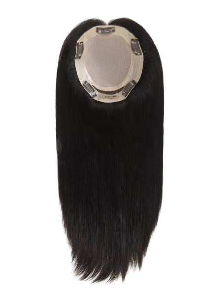 16 100% Chinese Cuticle Remy Hair Toupee for Women Hair Silk Top Hair Topper