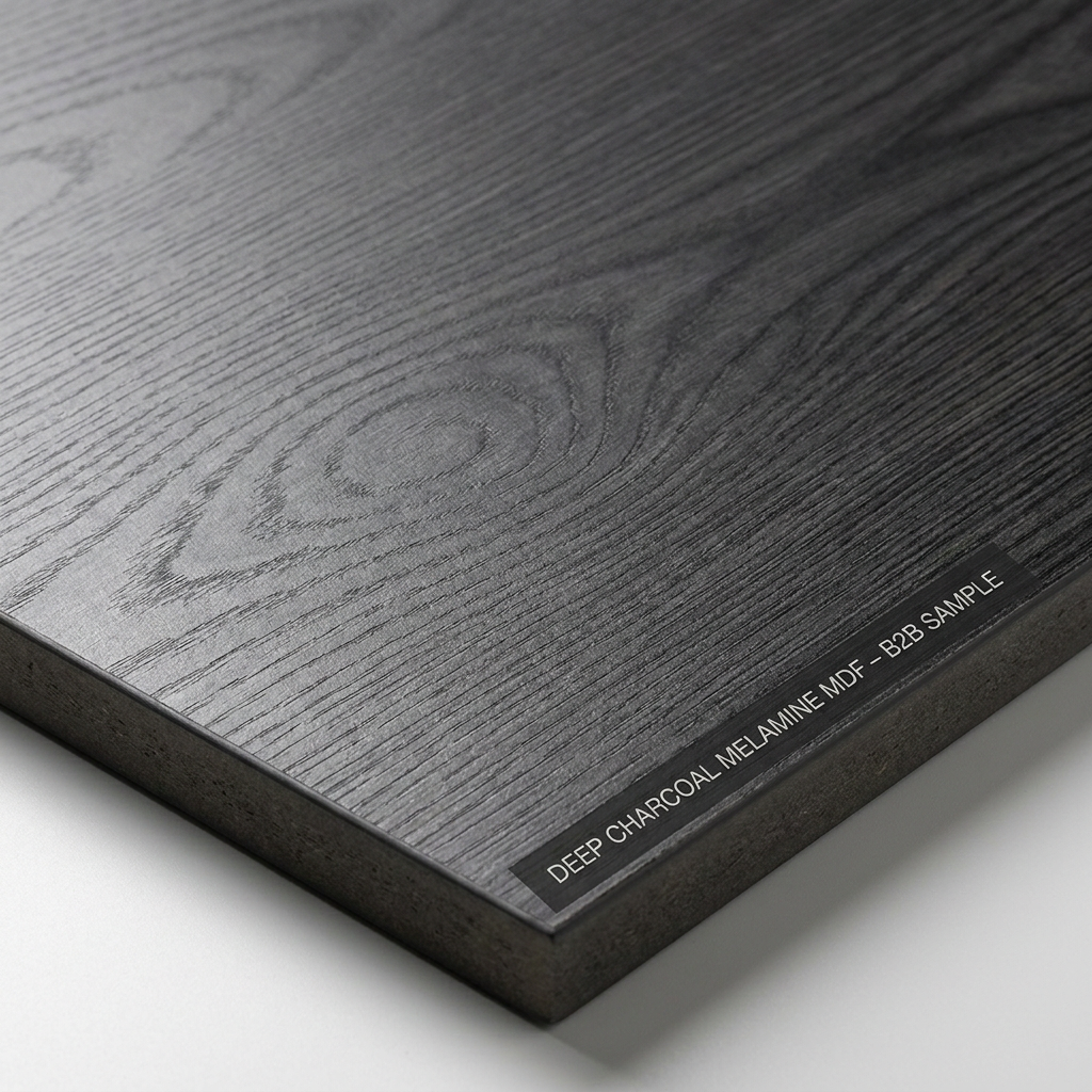 Hygienic Surface Melamine Laminated MDF Furniture Boards Zero Glare Finish 2440mmx1220mm