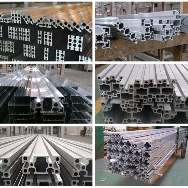 6063 White Black Aluminum Extrusion Profile Square Precision Factory Outlet