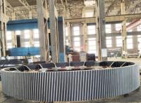 42CrMo acier 16000mm vitesse de périmètre de grand Ring Gear For Cement Mill et de four rotatoire