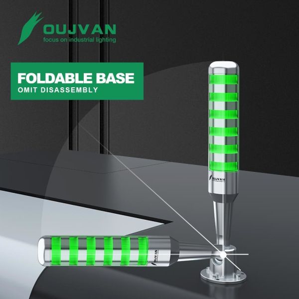 Luz de señalización industrial de aluminio RYG para máquina CNC, con atenuador, 12V 24V 220V