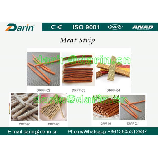 Tipo equipamento do aço 304 de Stanless de fabricação dos alimentos para animais de estimação, linha de processamento da tira da carne