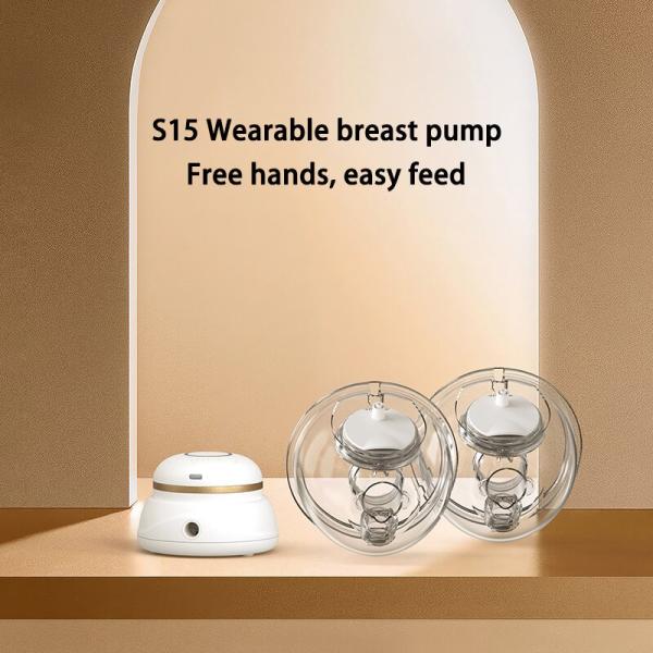 200g White Wearable Hands Free Breast Pump Double Breast Milk Electric Feeding Pump