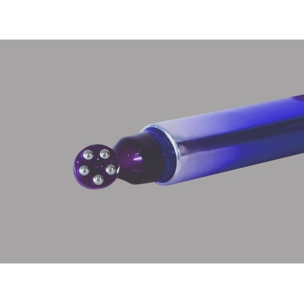 геля сливк глаза 10-25ml D19mm трубка пустого изготовленного на заказ косметическая пластиковая овальная с шариком нержавеющей стали массажа