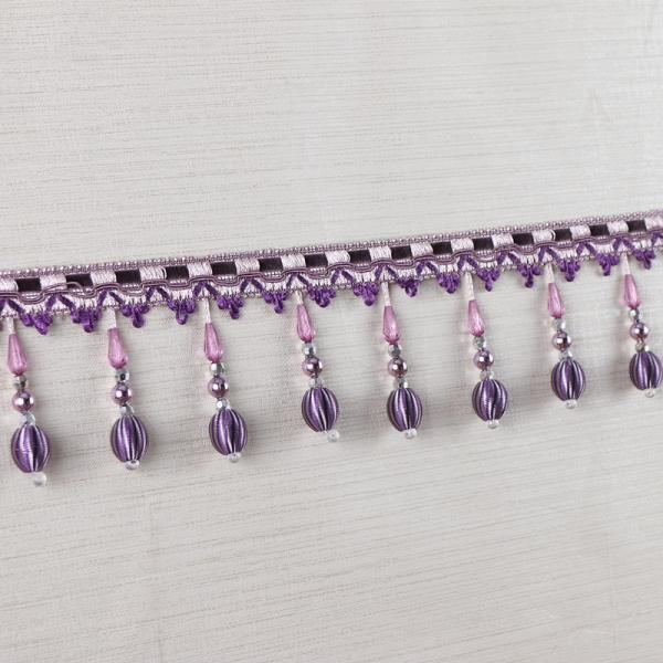 Handmade fashionable chain beads lace tassels fringes for curtain/sofa/pillow decoration