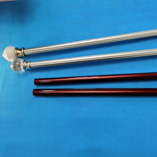6.3m Silver Decorative Adjustable Tension Curtain Rod