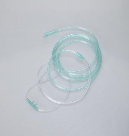 Tubo nasal de respiração livre da cânula do oxigênio do silicone portátil do único uso para médico