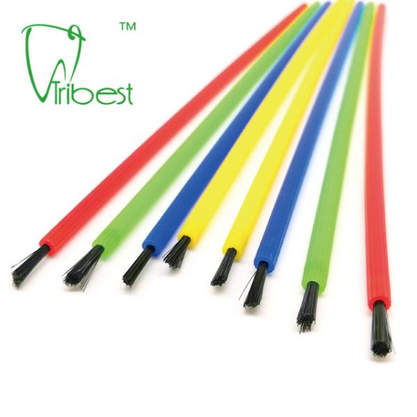 Single Use Dental Micro Applicators , Plastic Disposable Micro Brushes