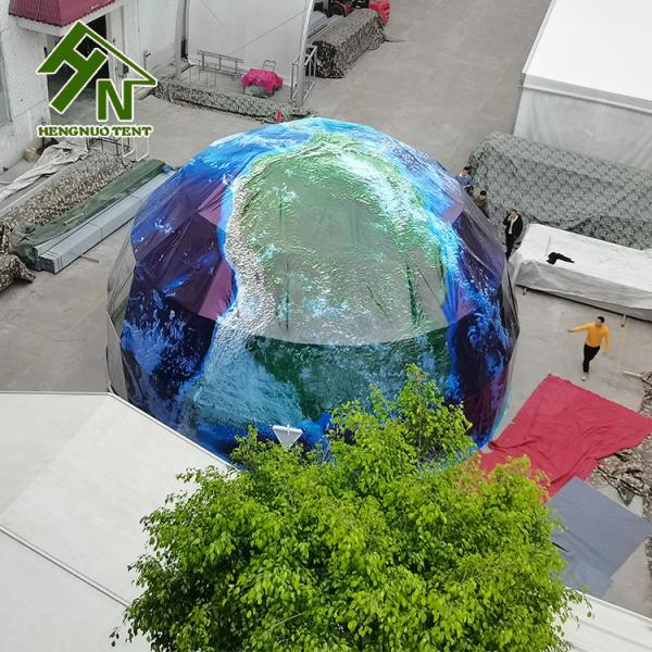 Outdoor Large Diameter 10m Spray Painting Geodesic Dome Tent For Events