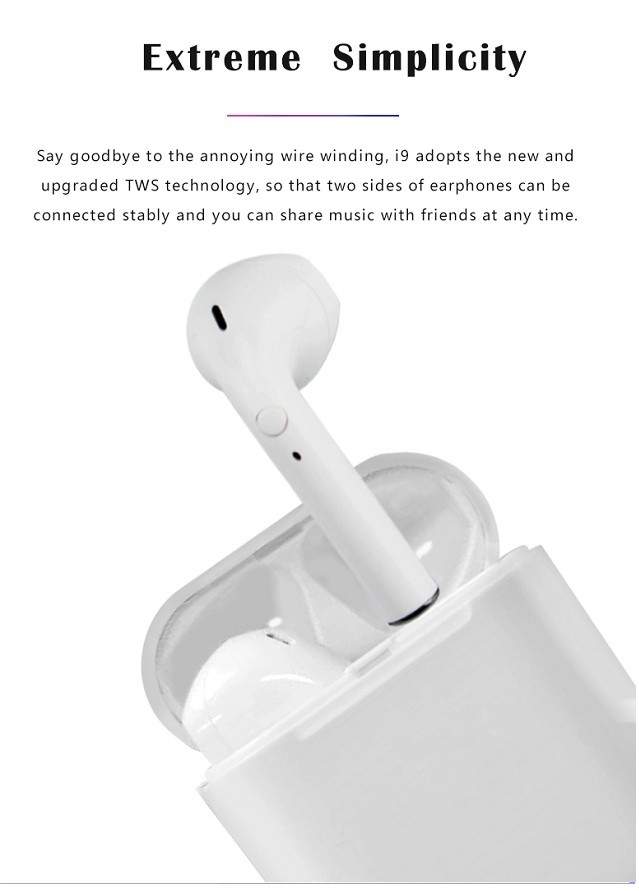 Шлемофон 2500mAh Bluetooth портативной машинки 5,0 TWS Airpods беспроводной Earbuds для смартфона