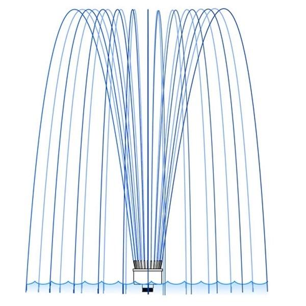 Coroa da joia cabeças de pulverizador da característica da água de 1,5 polegadas 3D DN40