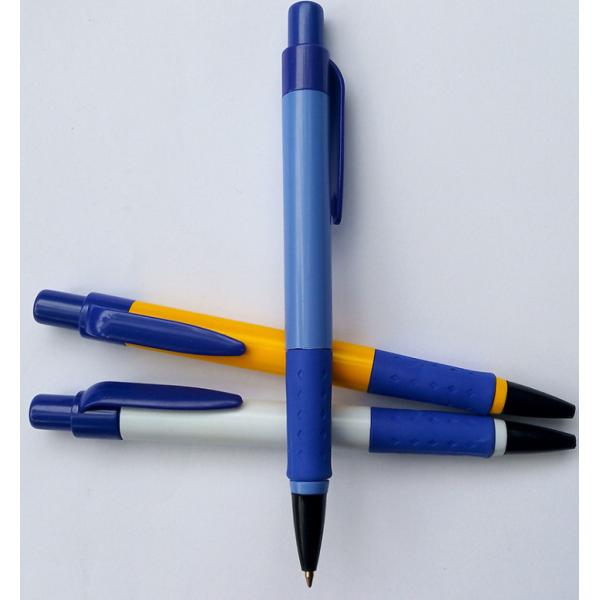 Fancy plastic ballpoint pens for promotion, blue refill, push type, Student pen advertising pens