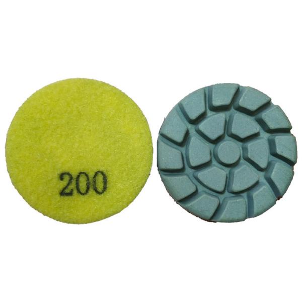 10mm Concrete Dry Grinding Resin Sheet Polishing Pad 3 inch 75mm Thickness