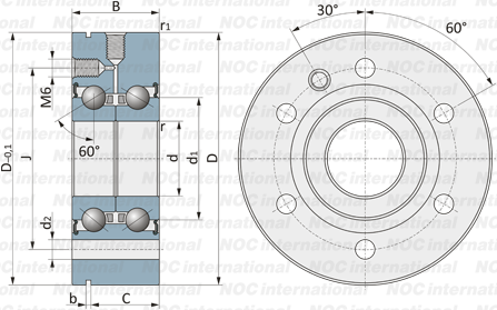Zklf2068-2rs FAG Thrust Angular Contact Ball Bearing For Machines Tools