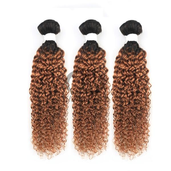 #T1B/30 Kinky Curly Remy Human Hair Bundles Sew In Weave Bundles Brazilian Bundle Deals