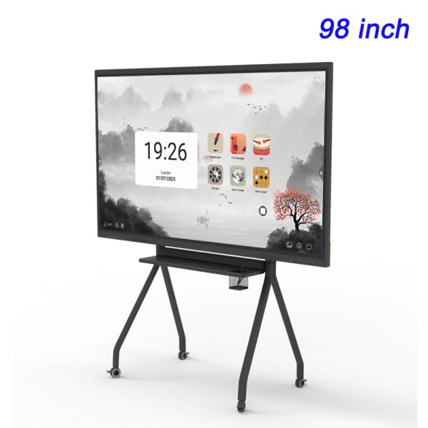 Education Smart Interactive Flat Panel 3840×2160 98 Inch Interactive Panel