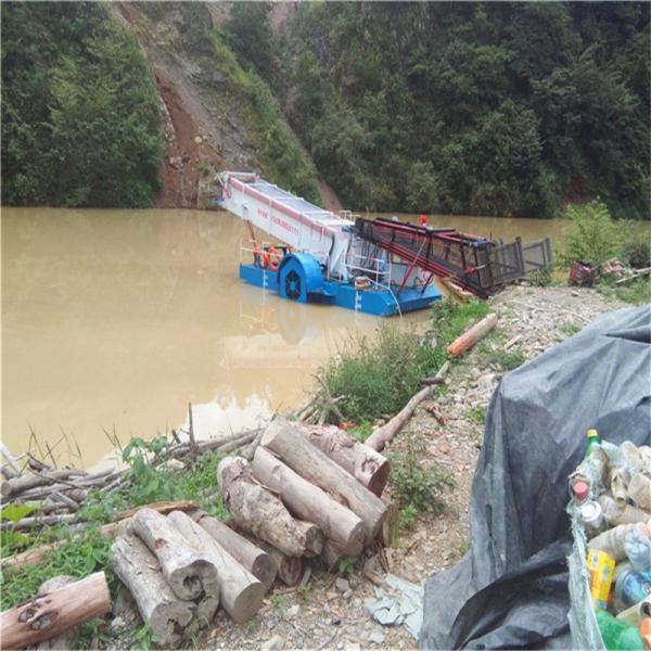 2250mm 2000m2/h Reed Aquatic Weed Harvester Ship Grass Cutting Boat