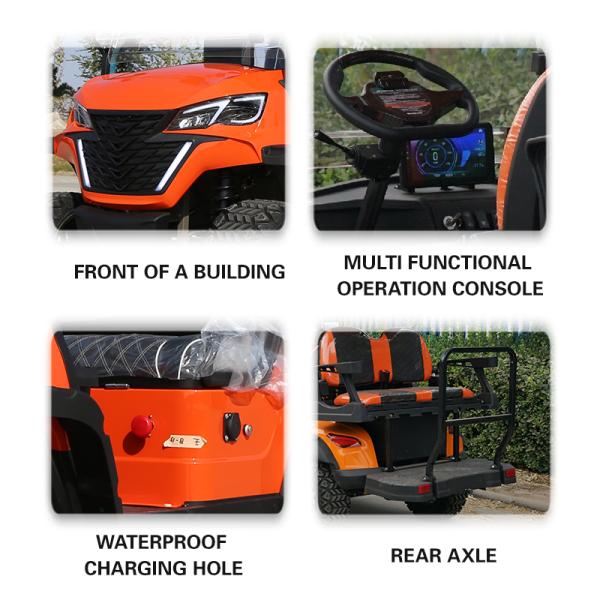 GCC Golf Cart Onward DOT Tourist Bus Eec Rear Bumpers Li-ion Battery Charge Time h 7-9h