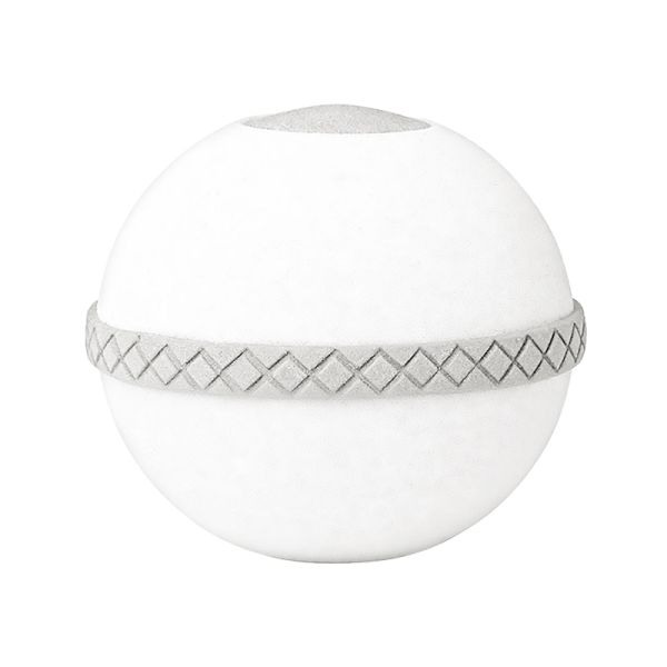 White Sphere Biodegradable Urns Memorial Cremation Containers Custom Design