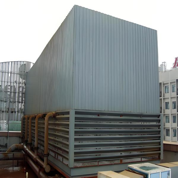 Square Counter-flow Cooling Tower Component Low Noise Open Type Cold Water Tower for Industrial Fluids Cooling 400 Tons