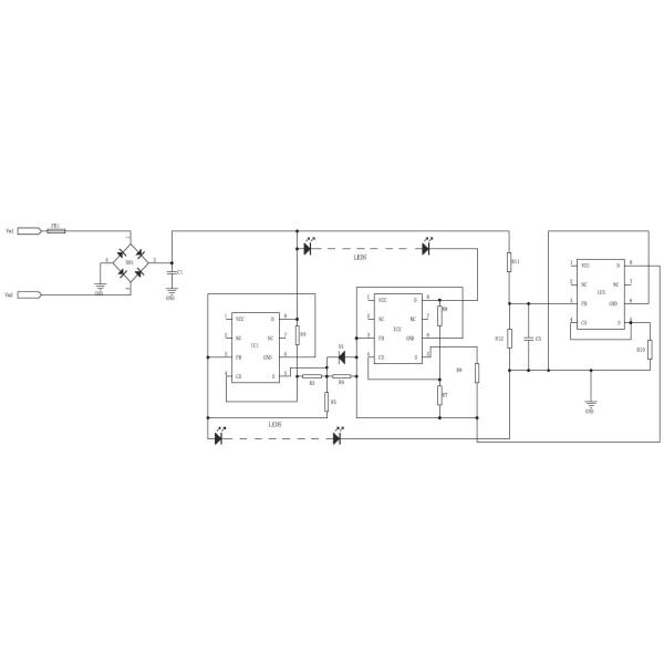 F7112*3 Full Voltage Small Power Linear Lighting Constant Power LED Driver ODM Solutions