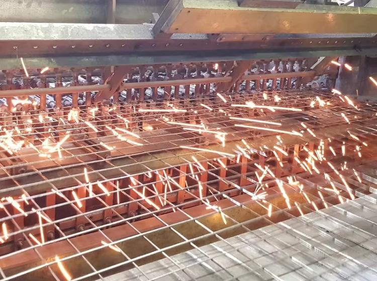Hot Dipped Steel Square Hole Galvanised Weld Mesh Panels Iron For Construction