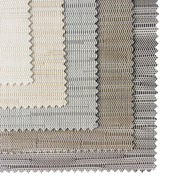 Tissus de stores enrouleurs ignifuges solaires blanc glace à 10 % d'ouverture pour la décoration intérieure